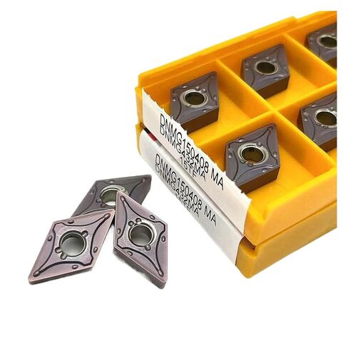 High Toughness Turning Blade Machine Accessories 10PCS DNMG150404-MA DNMG150408-MA 15TF 6020 735 Hard Alloy External Turning Tool Lathe Tools(DNMG150408-MA 15TF) in Kuwait