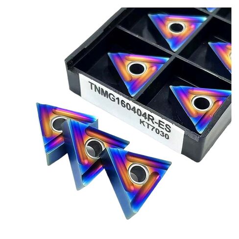 High Toughness Turning Blade Machine Accessories 10PCS TNMG160404R-S KT7030 External Turning Hard Alloy Lathe Cutting Tool(TNMG160404R-S KT7030) in Kuwait