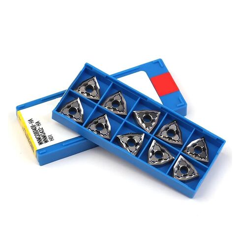 High Toughness Turning Blade Machine Accessories 10pcs WNMG080404 WNMG080408 HA H01 Hard Alloy External Turning Tool Aluminum Cutter Blade Cutting Tools(WNMG080408 HA H01) in Kuwait
