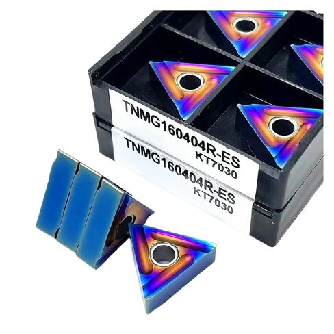 High Toughness Turning Blade Machine Accessories 10PCS TNMG160404R-S KT7030 External Turning Hard Alloy Lathe Cutting Tool(TNMG160404R-S KT7030) in Kuwait