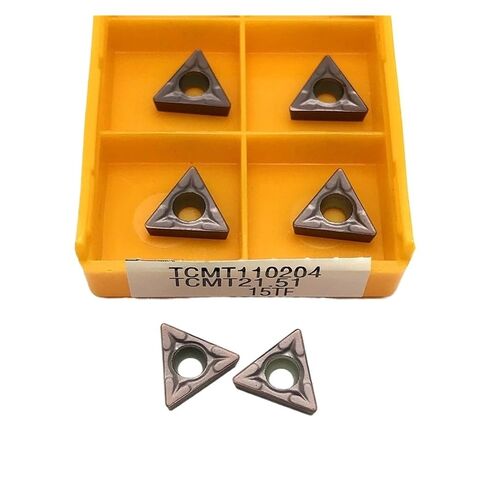 Indexable Lathe Carbide Insert 10PCS TCMT110204 15TF6020 Internal Turning Tool Lathe Tools Hard Alloy Cutting Blade(TCMT110204 15TF) in Kuwait