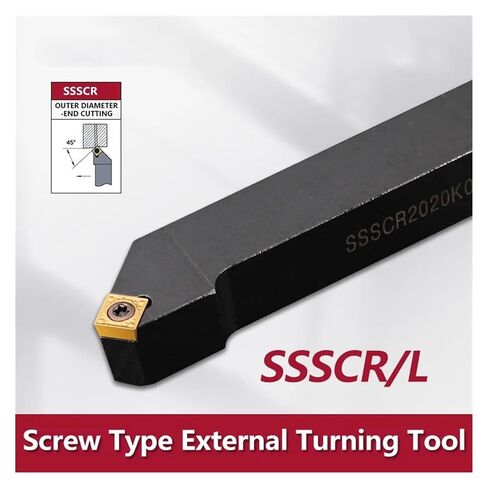 High Toughness Turning Blade Machine Accessories 1pcs SSSCR2020K09 Hard AlloyExternal Turning Tool Holder Lathe Cutting Bar in Kuwait