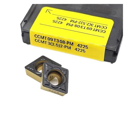 High Toughness Turning Blade Machine Accessories 10PCS CCMT09T304 PM4225 CCMT09T308 Hard Alloy Internal Turning Tools Metal Lathe(CCMT09T308 PM4225) in Kuwait