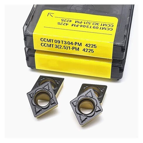 High Toughness Turning Blade Machine Accessories 10PCS CCMT09T304 PM4225 CCMT09T308 Hard Alloy Internal Turning Tools Metal Lathe(CCMT09T308 PM4225) in Kuwait