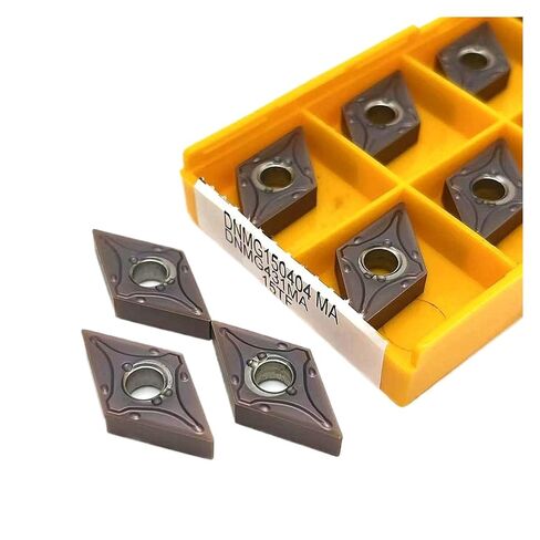 High Toughness Turning Blade Machine Accessories 10PCS DNMG150404-MA DNMG150408-MA 15TF 6020 735 Hard Alloy External Turning Tool Lathe Tools(DNMG150408-MA 15TF) in Kuwait