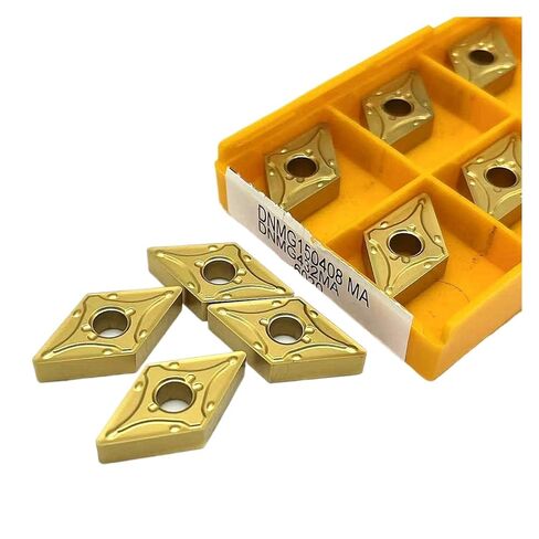 High Toughness Turning Blade Machine Accessories 10PCS DNMG150404-MA DNMG150408-MA 15TF 6020 735 Hard Alloy External Turning Tool Lathe Tools(DNMG150408-MA 15TF) in Kuwait