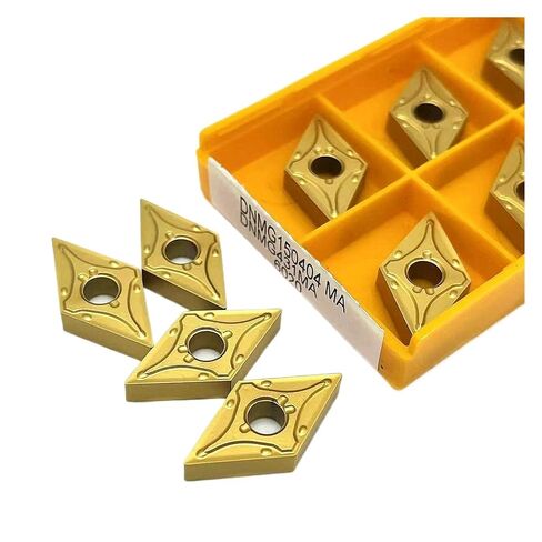 High Toughness Turning Blade Machine Accessories 10PCS DNMG150404-MA DNMG150408-MA 15TF 6020 735 Hard Alloy External Turning Tool Lathe Tools(DNMG150408-MA 15TF) in Kuwait