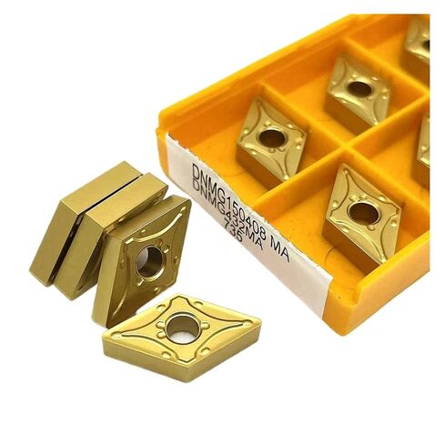 High Toughness Turning Blade Machine Accessories 10PCS DNMG150404-MA DNMG150408-MA 15TF 6020 735 Hard Alloy External Turning Tool Lathe Tools(DNMG150408-MA 15TF) in Kuwait