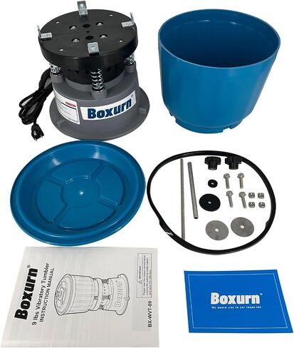 9LBS Large Capacity Vibratory Tumbler Machine for Finishing and Deburring in Kuwait