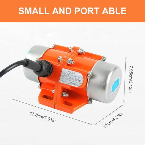 100W Concrete Vibrator Industrial Vibration Motor Single Phase AC 110V 3600rpm Motor Vibrating Source For Silo Hopper Shaking Table in Kuwait