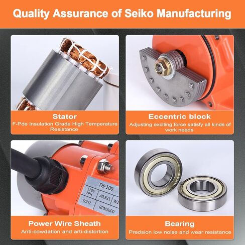100W Concrete Vibrator Industrial Vibration Motor Single Phase AC 110V 3600rpm Motor Vibrating Source For Silo Hopper Shaking Table in Kuwait