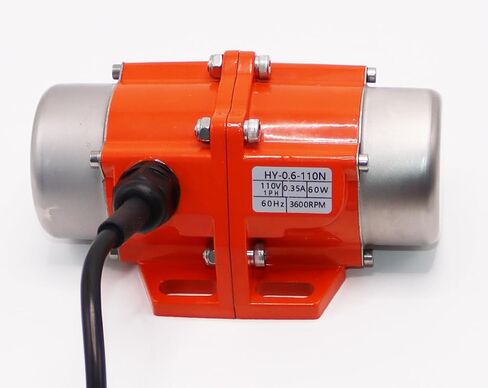 60W Concrete Vibrator Vibration Motor, US Plug AC 110V 3600rpm Speed Adjustable Aluminum Alloy Case Concrete Vibrating Motor for Shaker Table, Concrete Vibrator Motor in Kuwait