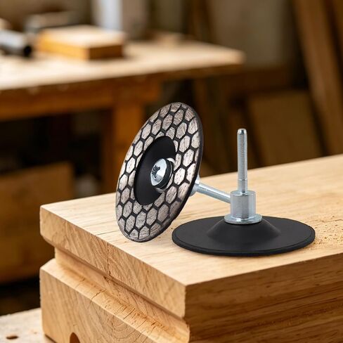 45mm Diamond Honeycomb Carving Disc with 3mm Universal Shank, Rotary Tool Saw Blade for Stone, Jade, Ceramic, Glass Engraving, Cutting, Grinding in Kuwait