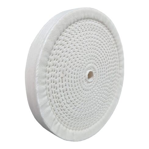 8" Polishing Buffing Wheel for Bench Grinder, 1" Thickness, 5/8" Hole 1pc | Close Spiral Sewn Cotton Buffing Wheel. For Final Stage Mirror Polishing Of Stainless Steel, Iron, Aluminum Alloy & Brass in Kuwait