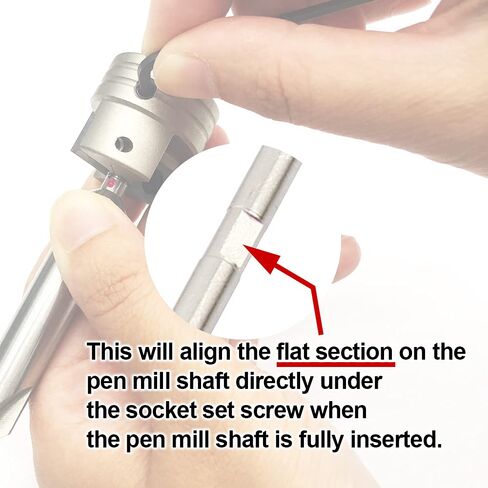 O'SKOOL Pen Barrel Trimmer Kit with No-Sharpening Carbide Cutting Head and 9 Pilot Shafts, 7mm, “O", 27/64", 10mm, 3/8", 25/64", 10.5mm, 31/64", 12.5mm Pen Mill Shafts for Woodturning Pen Blanks in Kuwait