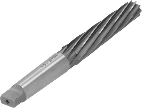 1:50 Reamer HSS Machine Tool, Small Head Design, 30mm Shank Diameter, 10 s, 190mm Length, 1:50 Taper, High Hardness and Durability, for Precision Reaming and Manual Proc in Kuwait