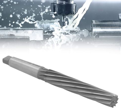 1:50 Reamer HSS Machine Tool, Small Head Design, 30mm Shank Diameter, 10 s, 190mm Length, 1:50 Taper, High Hardness and Durability, for Precision Reaming and Manual Proc in Kuwait