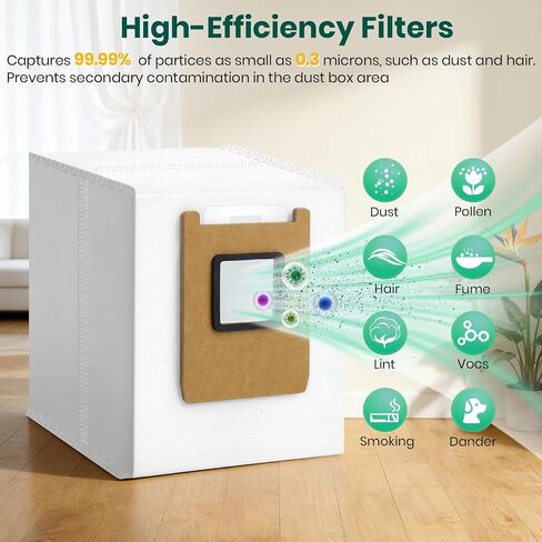 20 Pack C28 Vacuum Bags for Eufy Omni E28, E25, and E20 Series Robot Vacuum, Large Capacity Disposable Replacement Dust Bags for eufy, Up to 60 Days Hands Free Cleaning in Kuwait