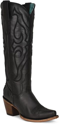 Corral Boots Women's Handcrafted Western Boots | Snip Toe Tall Cowboy Boots with Embroidery Design in Kuwait