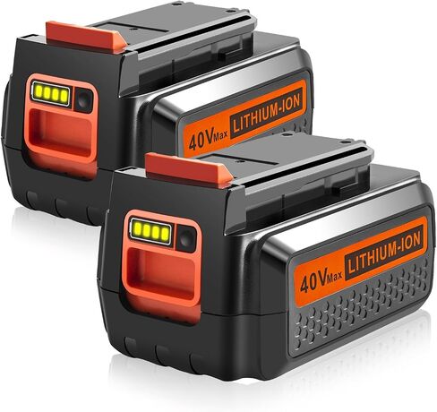 PENGJBATTER 2 Packs 40V 3000mAh Long-Lasting Battery Compatible for Black and Decker 40V Battery LBXR36 LBX2040 LBX2540 LBXR2036, Compatible with Black and Decker 40 Volt Power Tools in Kuwait