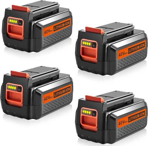 PENGJBATTER 2 Packs 40V 3000mAh Long-Lasting Battery Compatible for Black and Decker 40V Battery LBXR36 LBX2040 LBX2540 LBXR2036, Compatible with Black and Decker 40 Volt Power Tools in Saudi Arabia