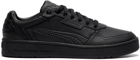 PUMA Mens Court Classic Lux Lace Up Sneakers Shoes Casual - Black in Kuwait