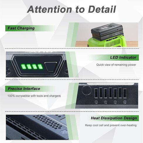 【Upgraded! 3500mAh Replacement for Greenworks 80V Battery, Compatible with Greenworks 80 Volt Max Battery GBA80200 GBA80300 GBA80400 GBA80500 GBA80250 in Saudi Arabia