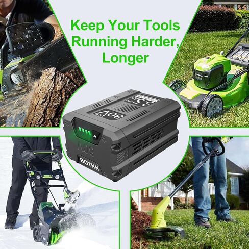 【Upgraded! 3500mAh Replacement for Greenworks 80V Battery, Compatible with Greenworks 80 Volt Max Battery GBA80200 GBA80300 GBA80400 GBA80500 GBA80250 in Saudi Arabia