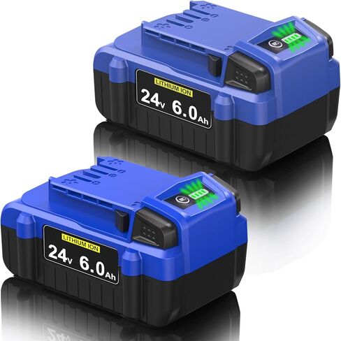 Upgraded 6.0Ah Replacement for Kobalt 24V Battery KB624-03 KB524-03 KB424-03 KB224-03 KB124-03 Compatible with All Kobalt 24 V Cordless Power Tools, 2 Packs in Kuwait