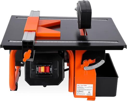 7 inch Wet Tile Saw, 3450 RPM, Bevel cuts tile from 0 to 45 Degrees, PeakPursuit Tile Cutter Wet Saw with Water Reservoir for Cutting Tiles and Stones, for DIY Enthusiasts in Kuwait