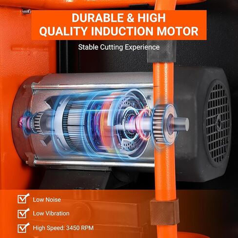 7 inch Wet Tile Saw, 3450 RPM, Bevel cuts tile from 0 to 45 Degrees, PeakPursuit Tile Cutter Wet Saw with Water Reservoir for Cutting Tiles and Stones, for DIY Enthusiasts in Kuwait