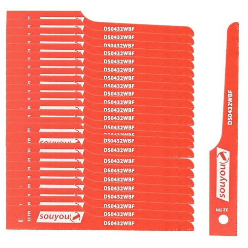 25 Pack P4FS-20 32 TPI Air Reciprocating Saw Blades, 1/2" Shank Air Saw Blades for Metal, PVC, Pallet, Auto Parts, Resin & Plastic Cutting in Kuwait