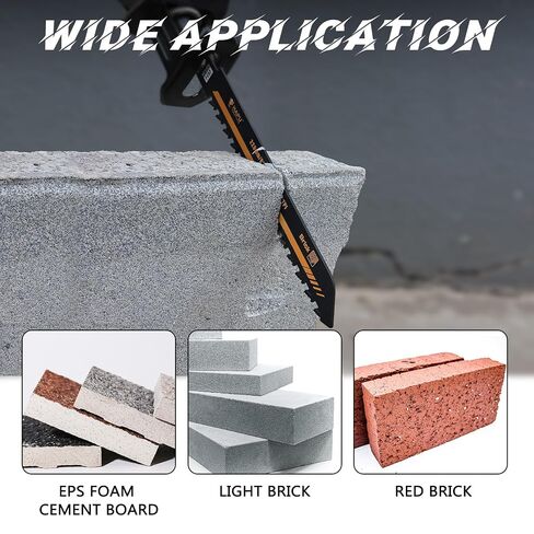9-Inch Masonry Reciprocating Saw Blade, 2TPI Carbide Blades for Cutting Aerated Concrete and Hollow Brick (2-Pack) in Kuwait