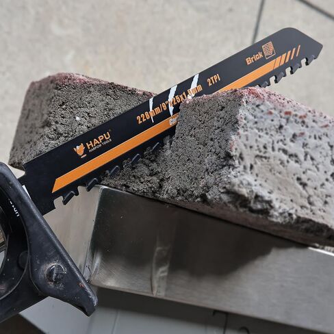 9-Inch Masonry Reciprocating Saw Blade, 2TPI Carbide Blades for Cutting Aerated Concrete and Hollow Brick (2-Pack) in Kuwait