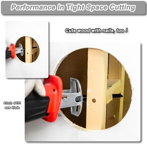 8-Piece Reciprocating Saw Blades Set for House Demolition | Bi-Metal, 6 & 9 inch, 6 & 14 & 18 TPI, for Wood & Metal Cutting, with Storage Case in Kuwait