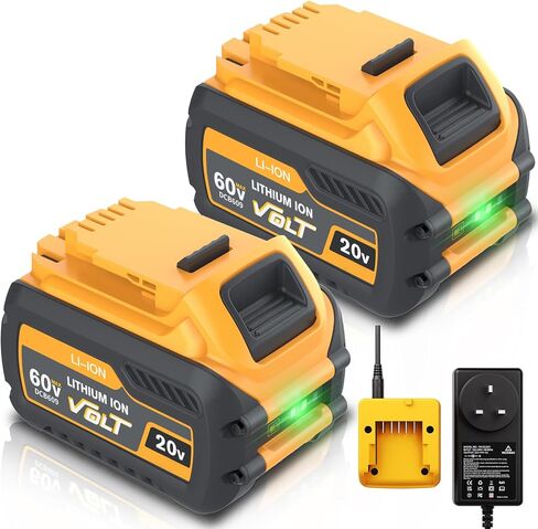 Advanced 9.0Ah Replacement for Dewalt 60v Battery&20V MAX, DCB609 DCB606 DCB612 DCB200 DCB201 DCB203 DCB204 DCB206 DCB207 DCB209 180Wh Battery 1Pack in Kuwait