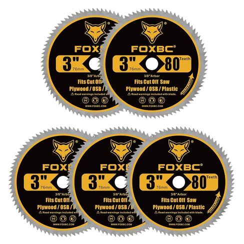 FOXBC 3 Inch Circular Saw Blade 36 Tooth, 80T - 6 Pack in Kuwait
