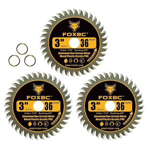 FOXBC 3 Inch Circular Saw Blade 36 Tooth, 80T - 6 Pack in Kuwait