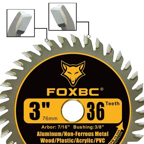 FOXBC 3 Inch Circular Saw Blade 36 Tooth, 80T - 6 Pack in Kuwait