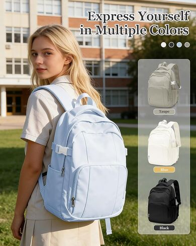 Cute Black Backpacks for School Women Men, Lightweight Casual Daypack College Backpack,Simple Middle Students Bookbag, Waterproof High School Bag for Teens Girls Boys in Saudi Arabia