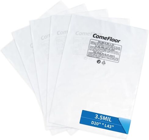6.5Mil Clear Plastic Dust Collector Bags for Woodworking Dust Filter Drums and Systems, Upgraded Heavy-Duty Replacement Bags, 5-Pack in Saudi Arabia