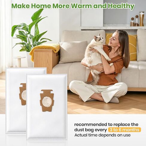 20 Pack 204814 HEPA Vacuum Bags Compatible with Kirby, Micron Magic Vacuum Cleaner Bags Fit for Kirby Avalir/Sentria/Ultimate G Series Models Replaces 204811 205811 F-Style & Twist-Style in Kuwait