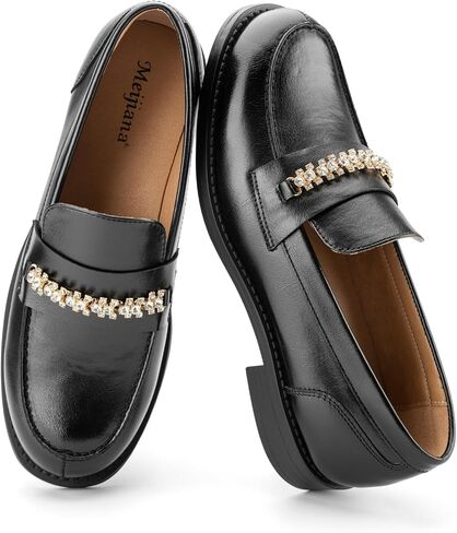 OURI Loafers for Women Comfortable Slip on Work Shoes Business Casual Dress Shoes for Women Lightweight Penny Loafers in Kuwait