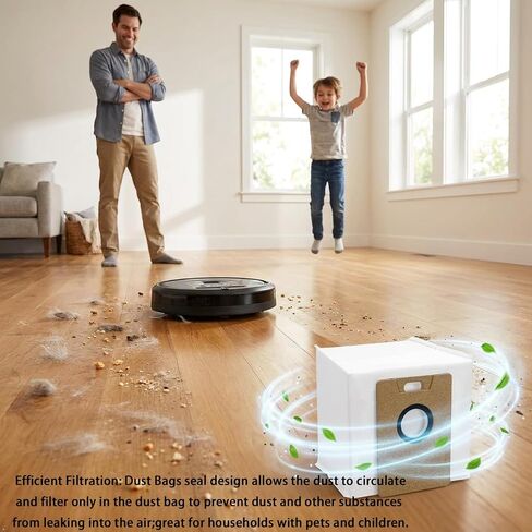 D60S MAX Dust Bags Replacement for SHELlKl D60S MAX robot vacuum: 10 Pack in Kuwait