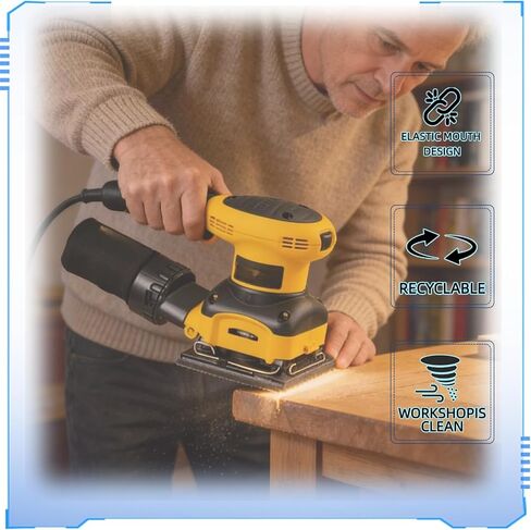 N273733 Dust Bag Assembly Compatible with DeWalt DWE6423K DWE6411 2PCS | Fits 5 in sanders and 4-1/2 in circular saw dust ports, collecting dust, wood chips and debris for cleaner work areas. in Saudi Arabia