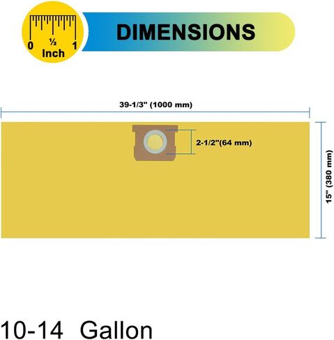 6 Pack Shop Vac Bags 10-14 Gallon bags in Kuwait