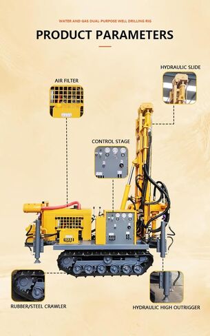Air Driven Borehole Drilling Equipment Pneumatic Water Well Rig for Soil Sampling Customizable in Kuwait
