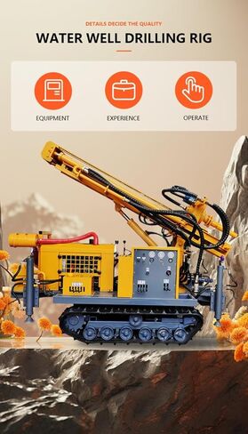 Air Driven Borehole Drilling Equipment Pneumatic Water Well Rig for Soil Sampling Customizable in Kuwait