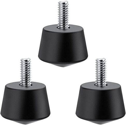 K&F Concept Universal Anti-Slip Rubber Tripod Foot Spikes Compatible with 1/4 inch Thread Tripod Monopod Legs Feet Replacement Parts (3 PCS) in Saudi Arabia