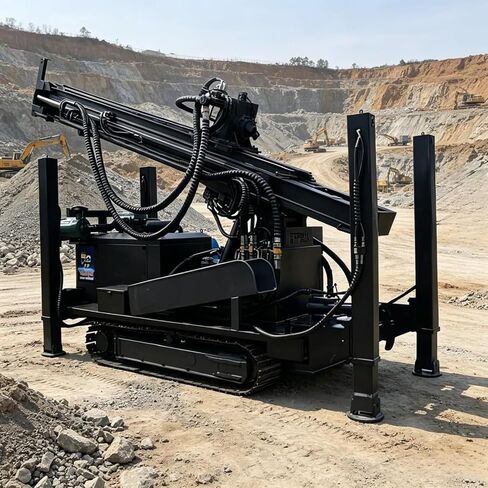 Pneumatic Drilling Rig Air Powered Water Well Machine for Borehole Construction Geological Survey Customizable in Saudi Arabia